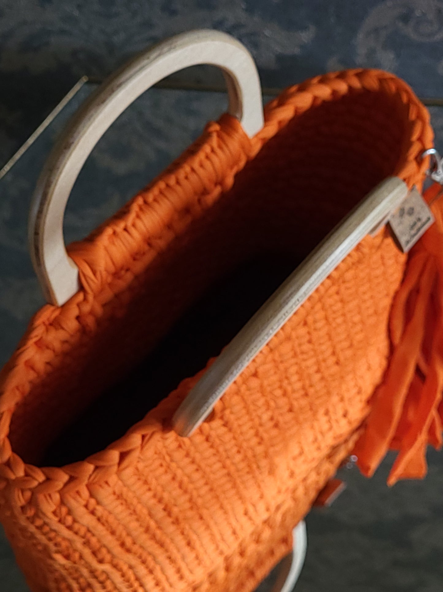 Handmade crochet handbag