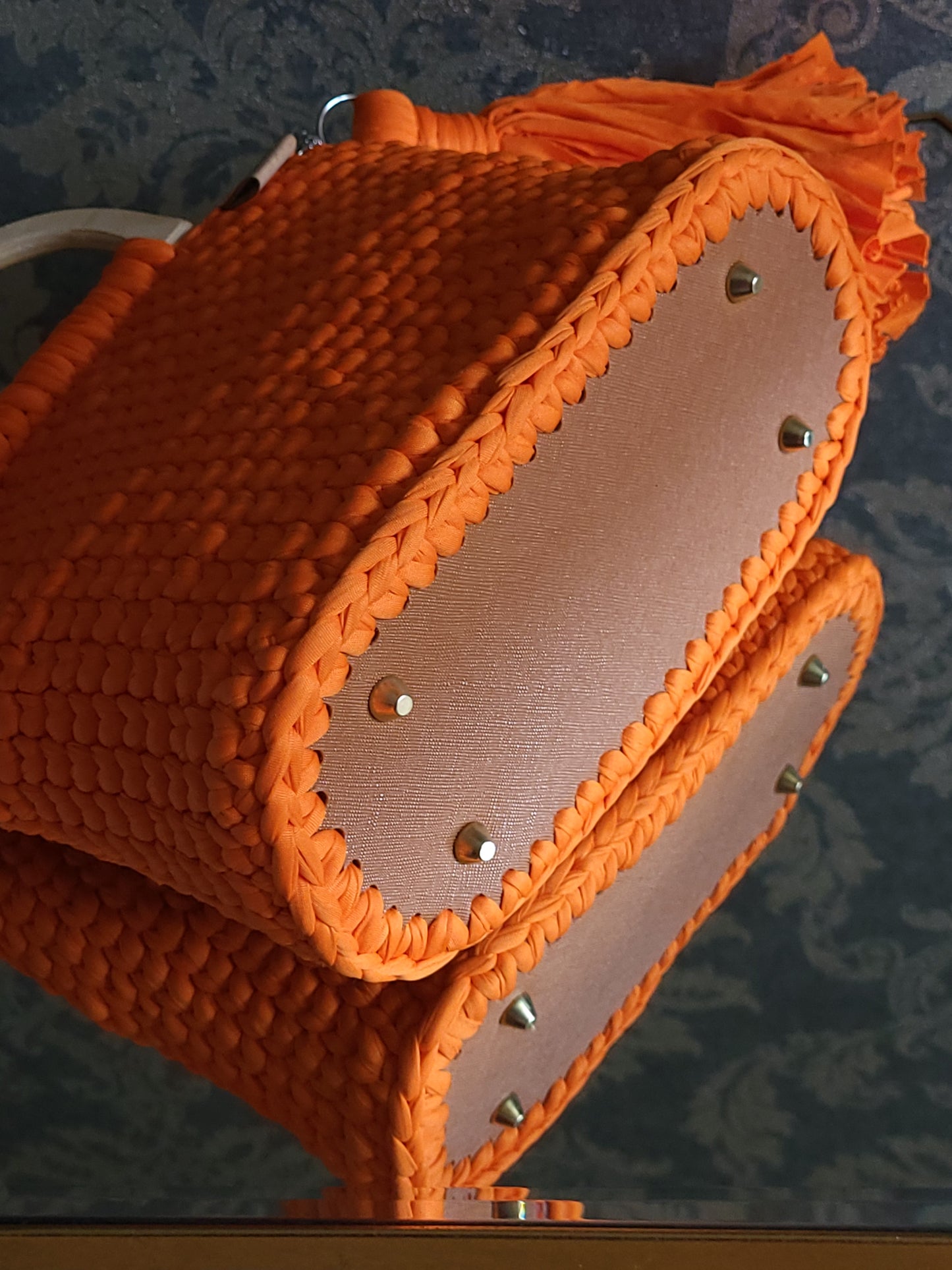 Handmade crochet handbag