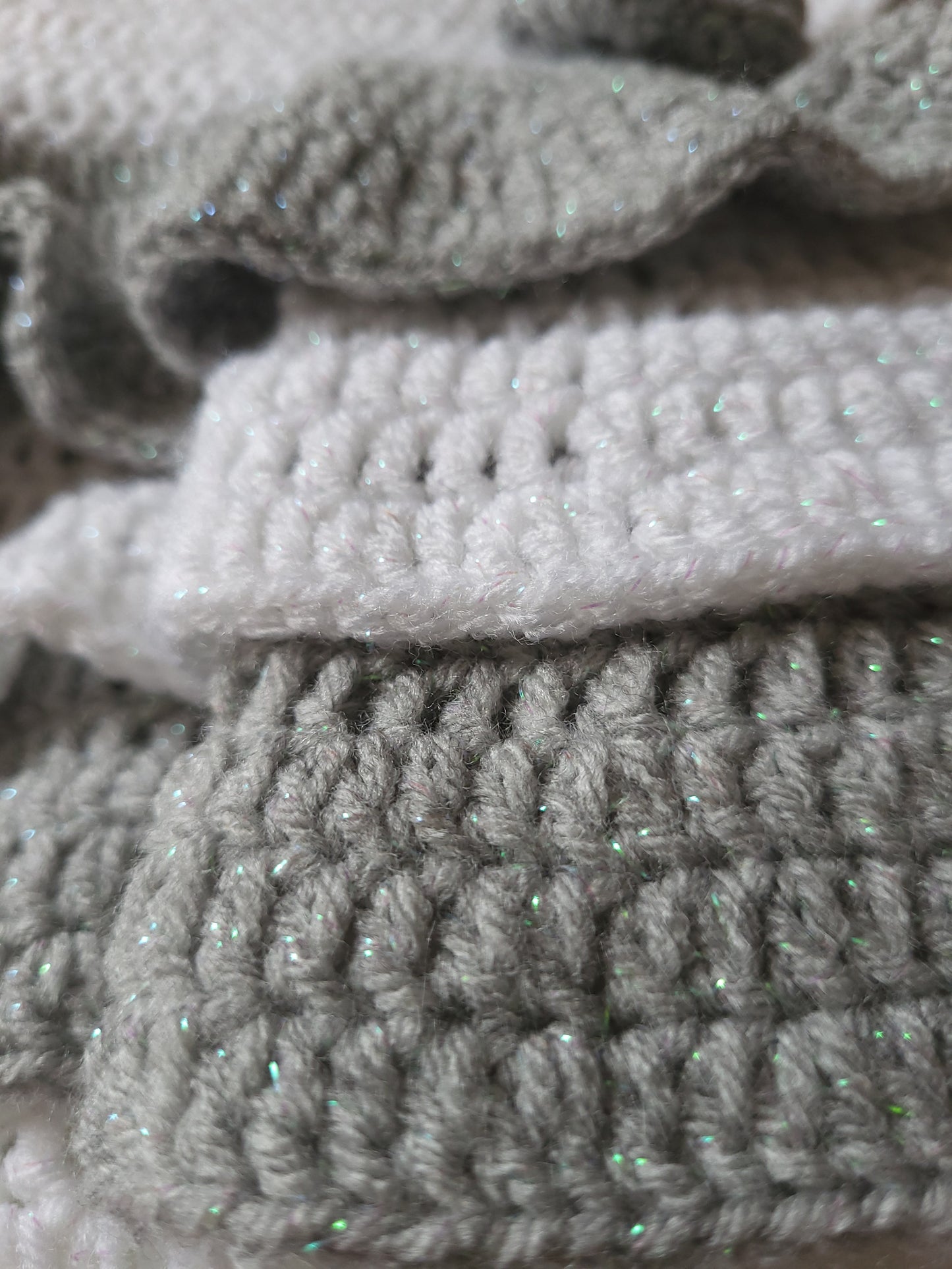 Crochet baby dress and cardigan, 0-3M