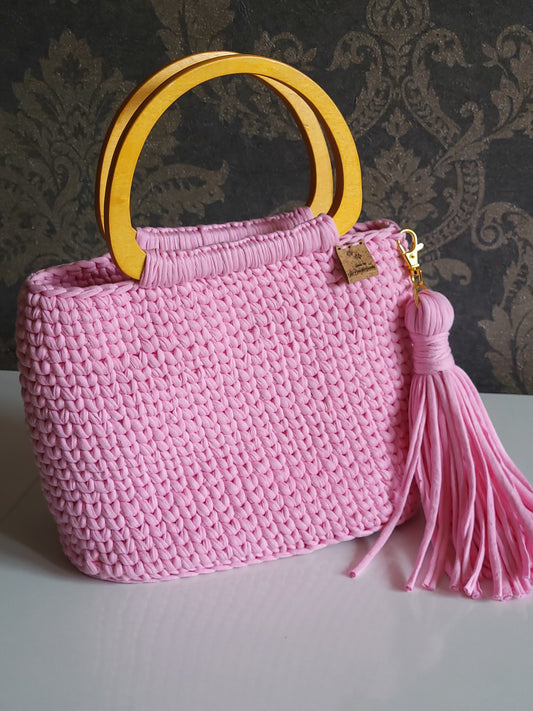 Handmade crochet handbag