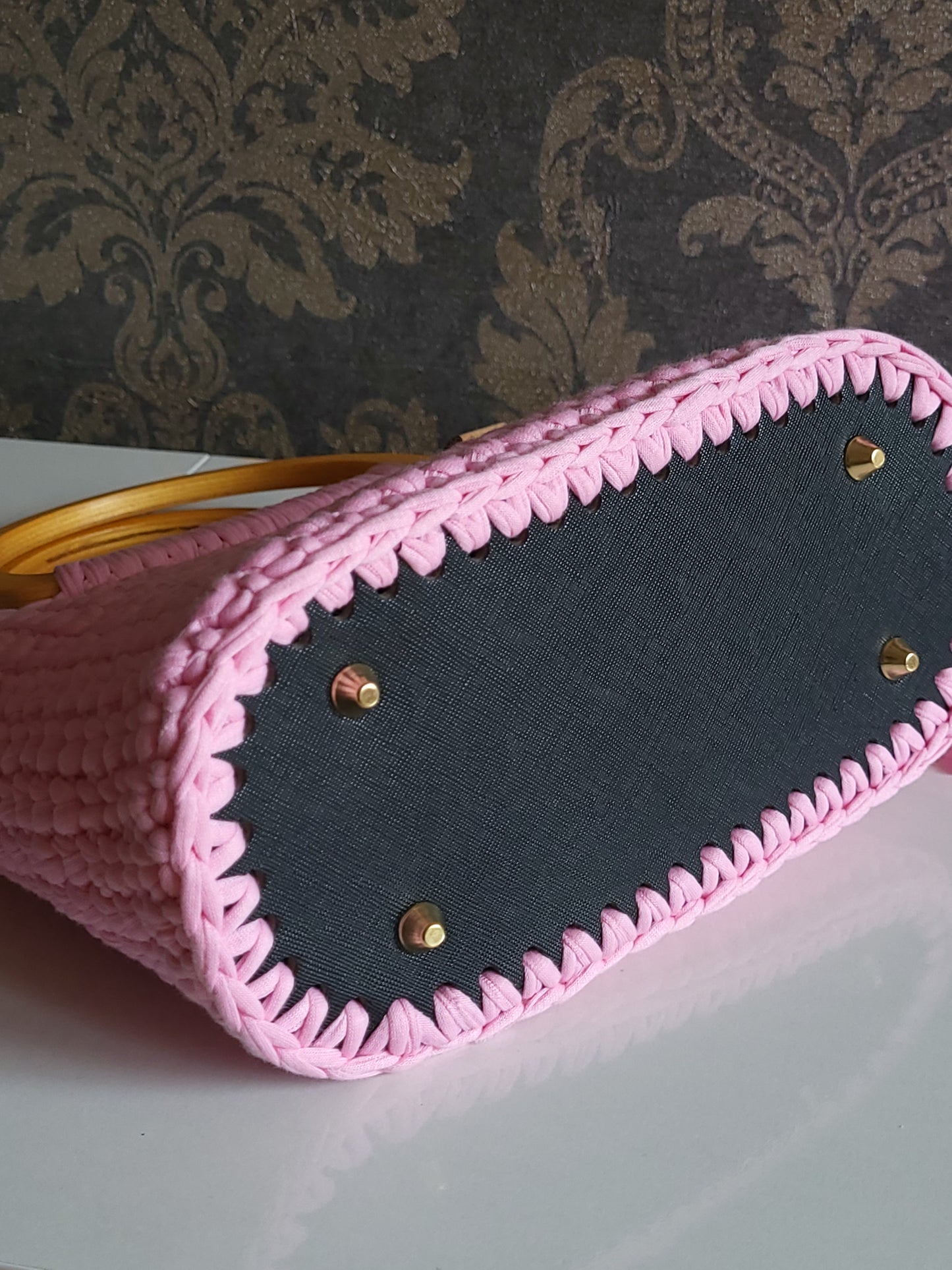 Handmade crochet handbag