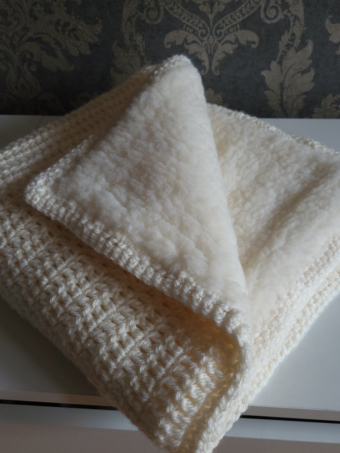 Handmade crochet blanket