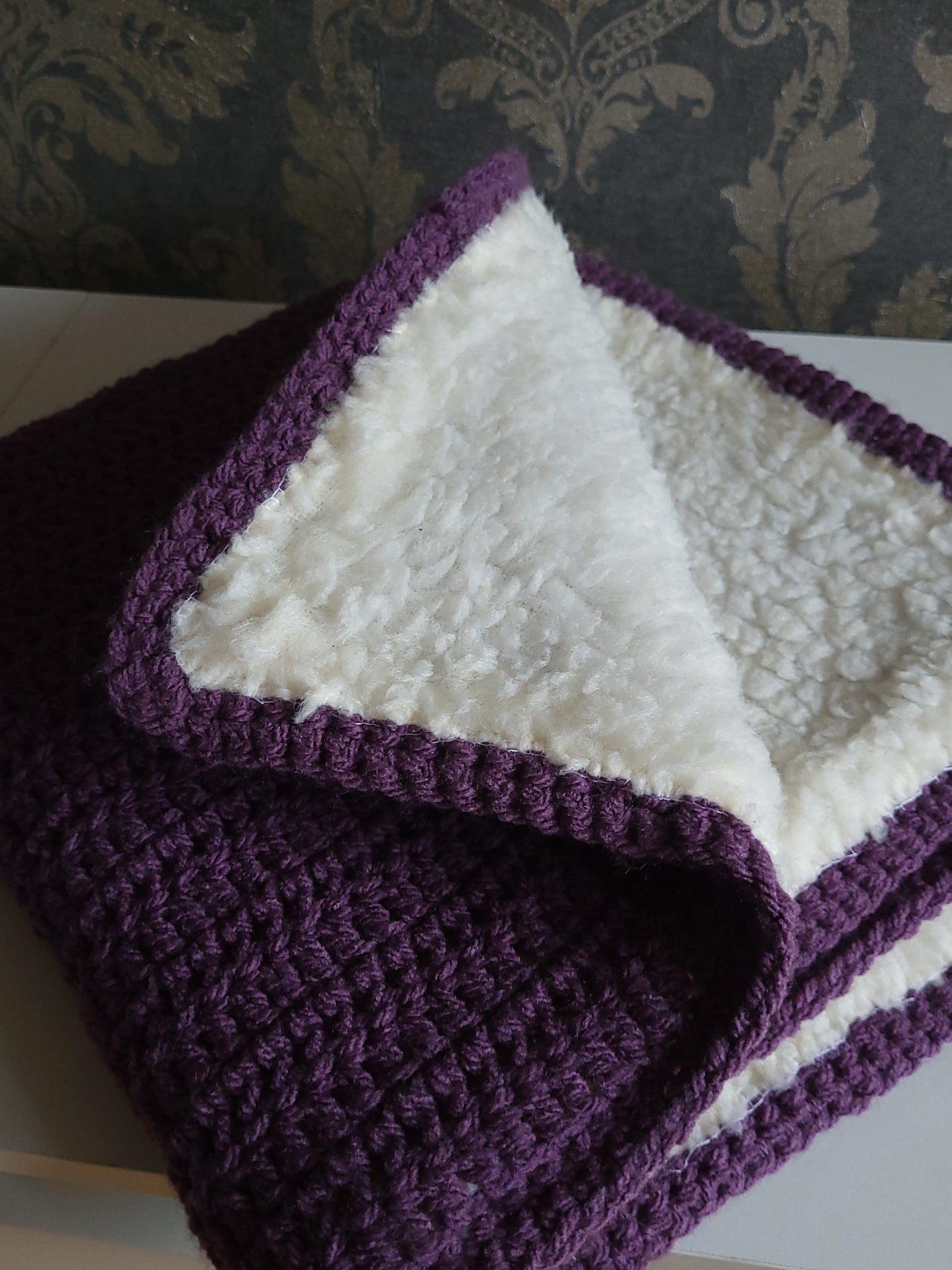 Handmade crochet blanket