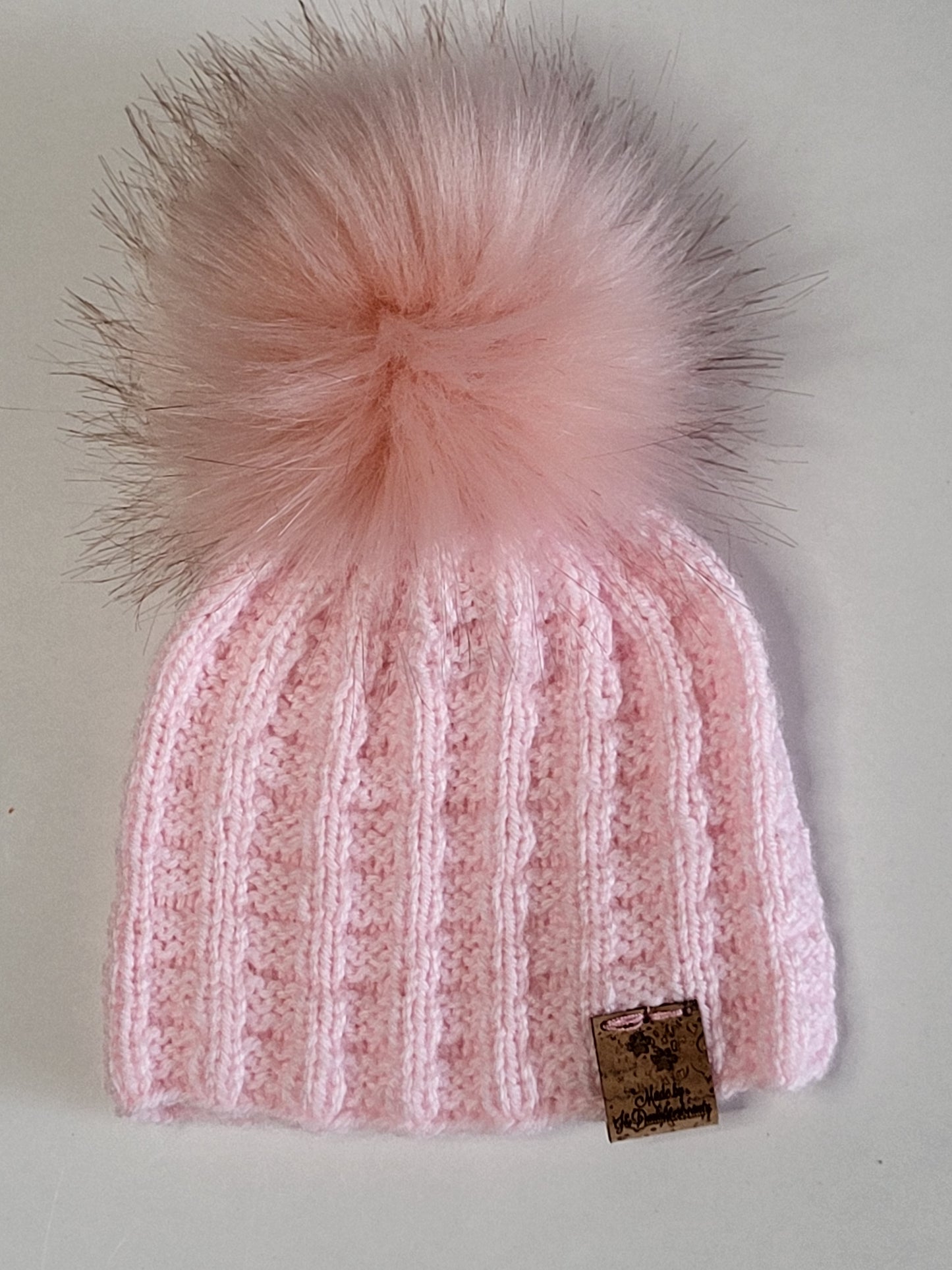 Knitted newborn beanie hats