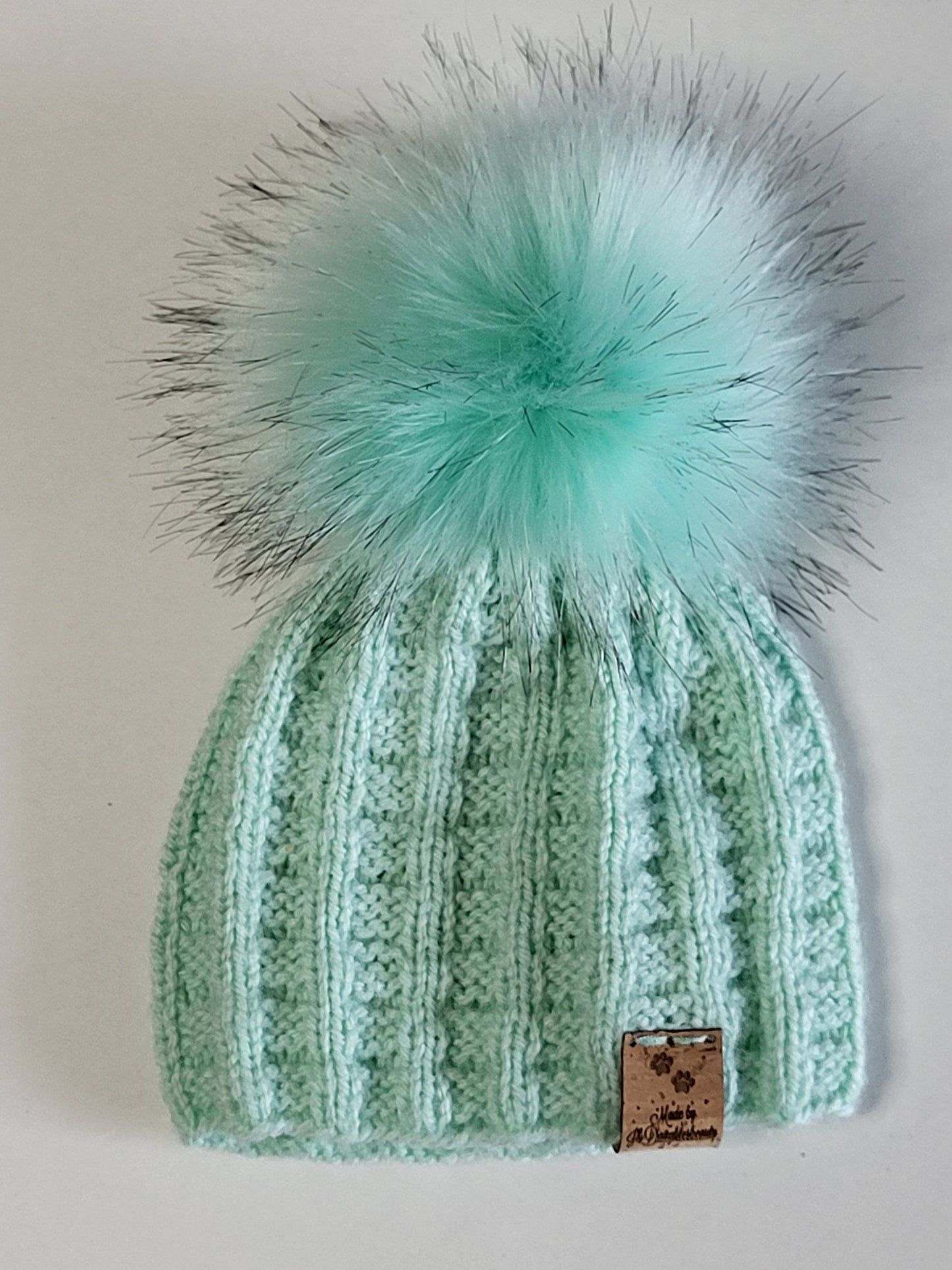 Knitted newborn beanie hats