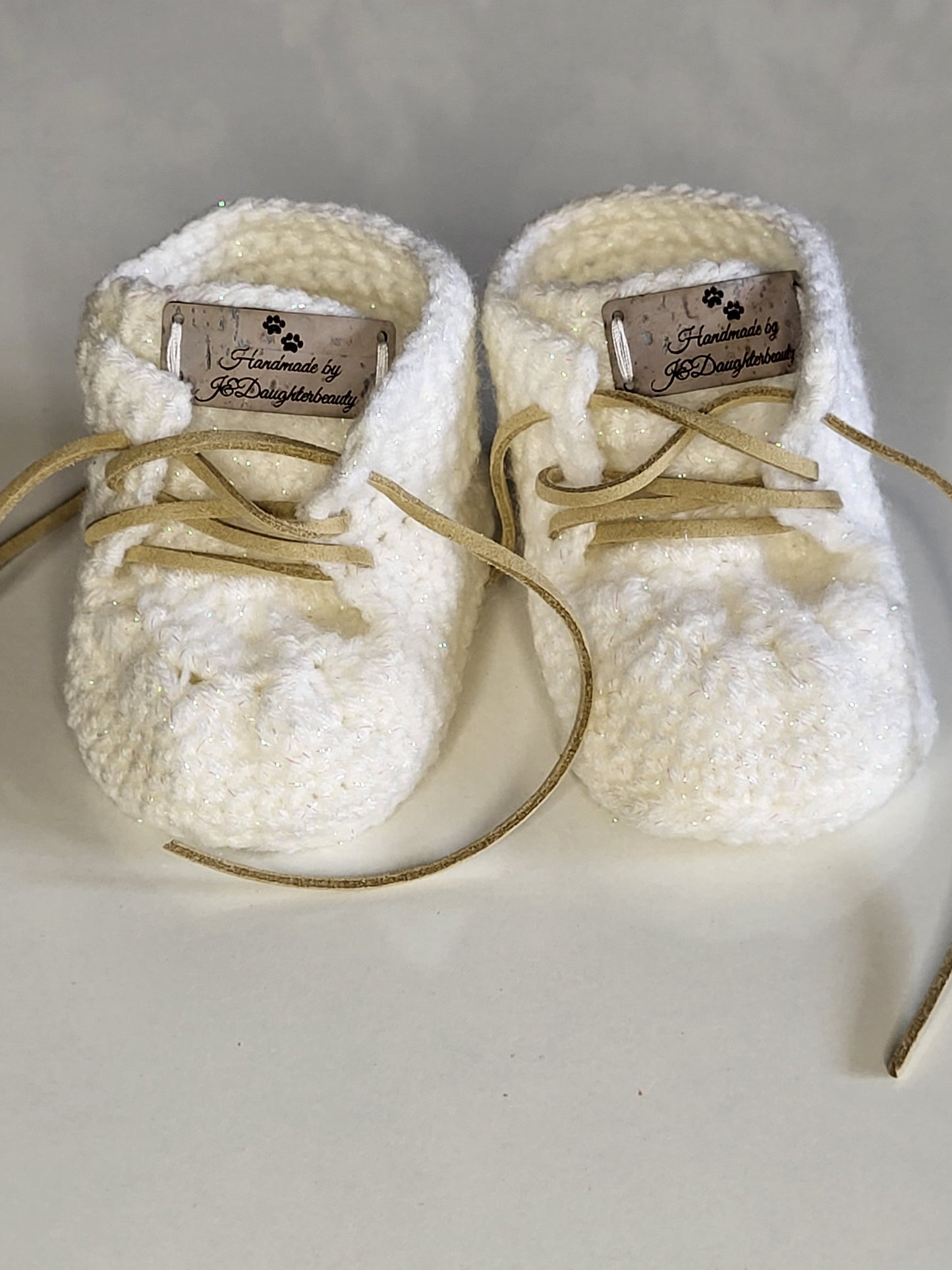 Crochet unisex baby boots