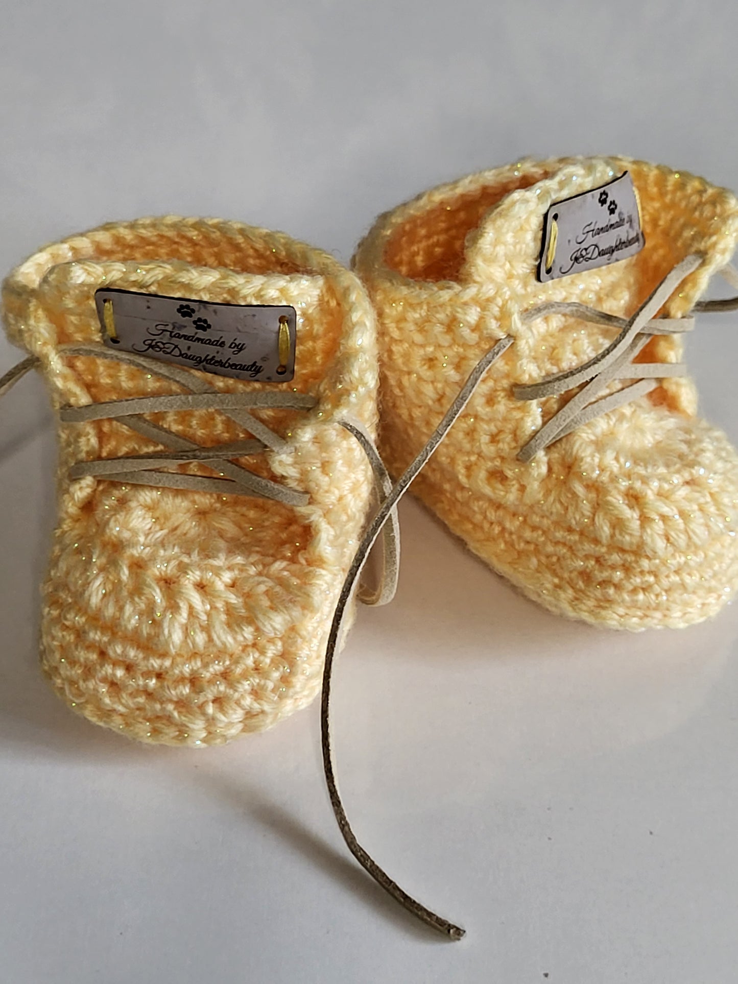Crochet unisex baby boots