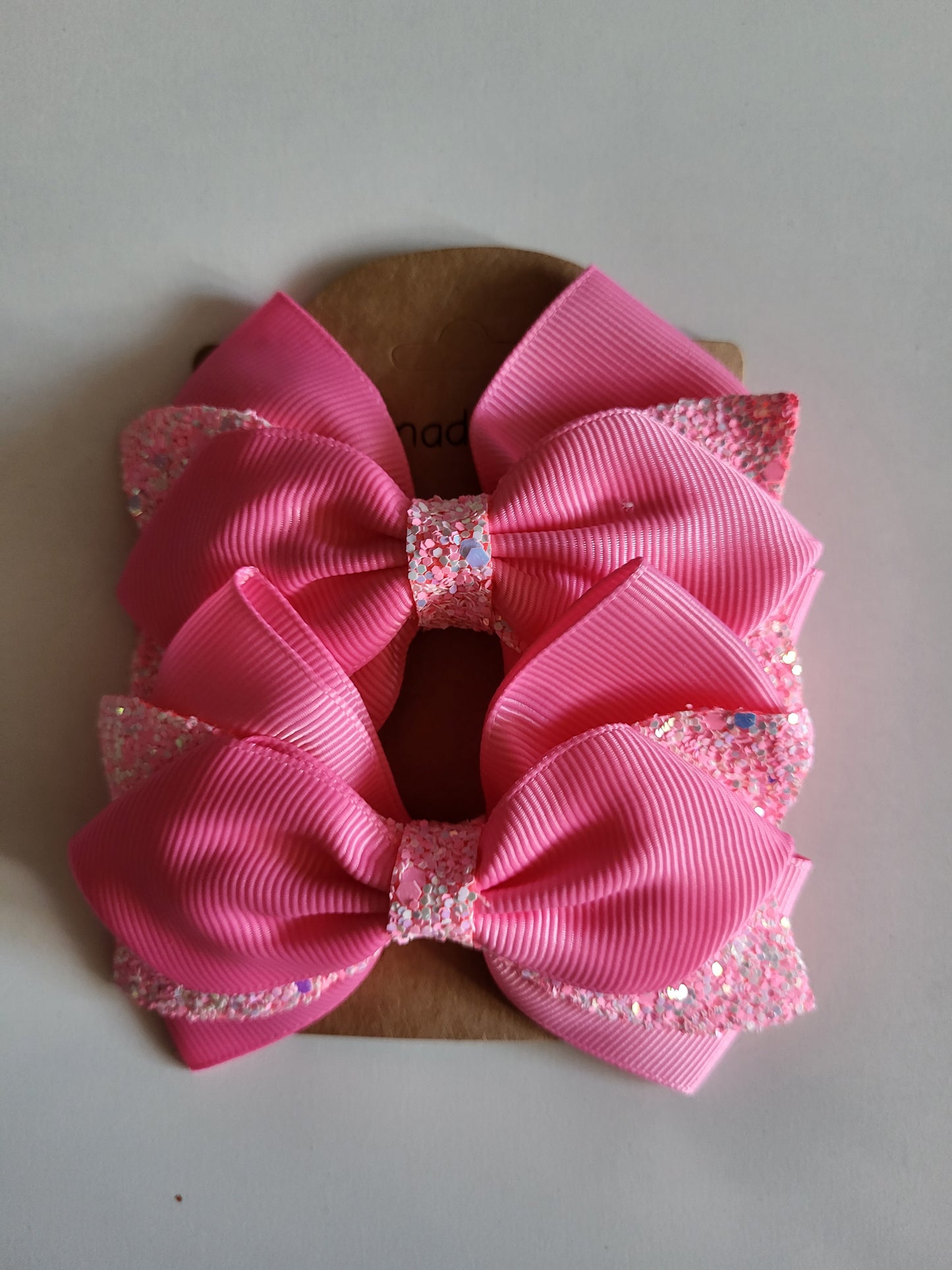 Handmade hair bows clips ×2