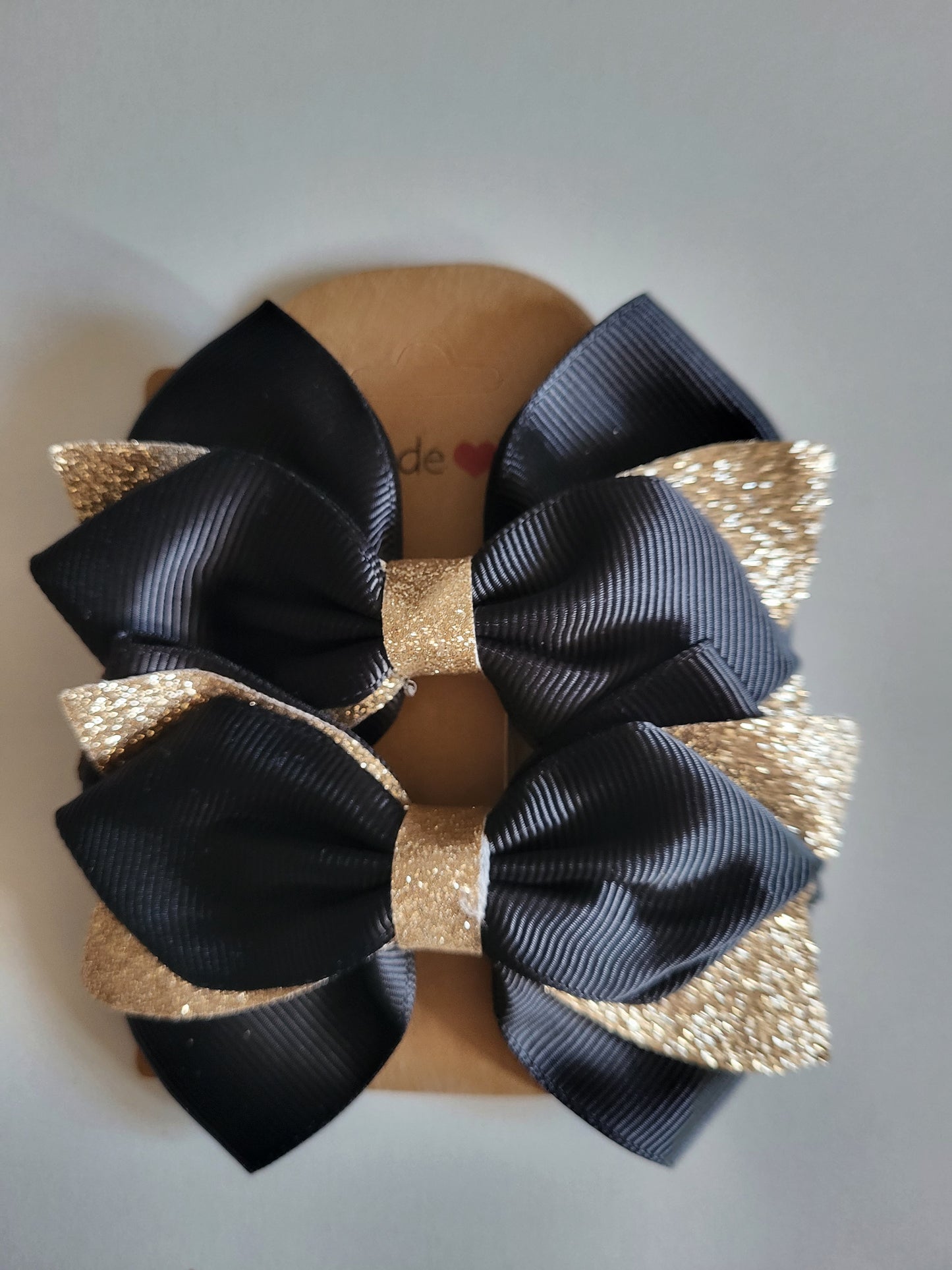 Handmade hair bows clips ×2