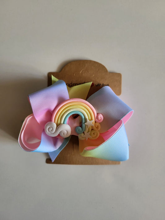 Rainbow hair clip