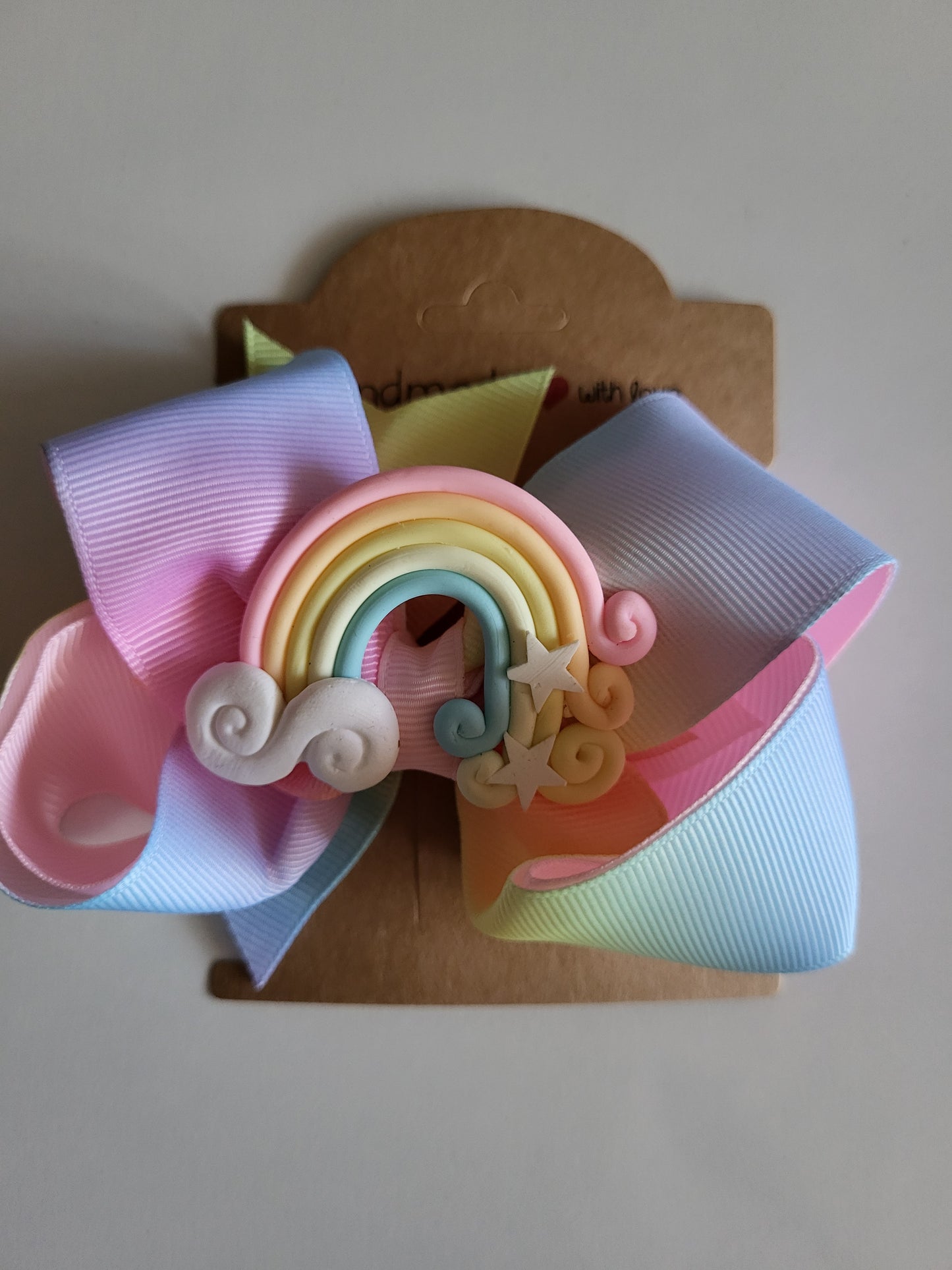Rainbow hair clip