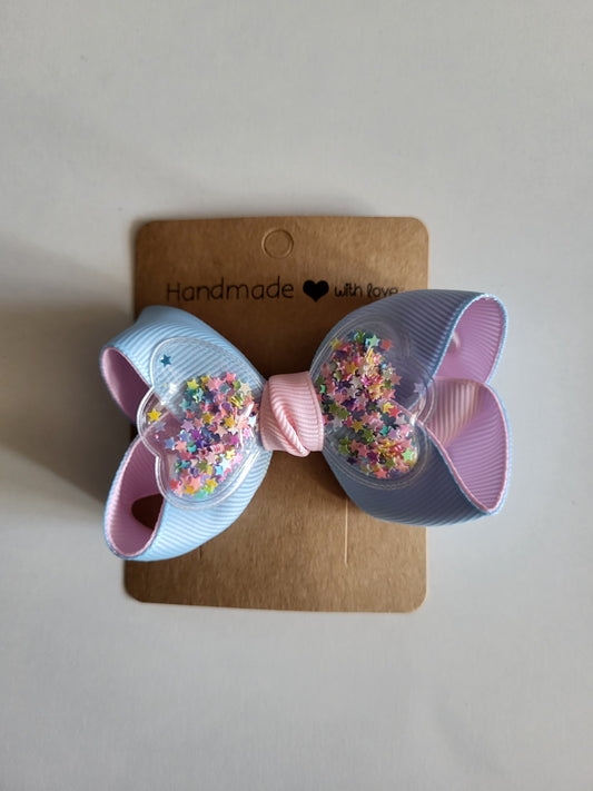 Star bow hair clip