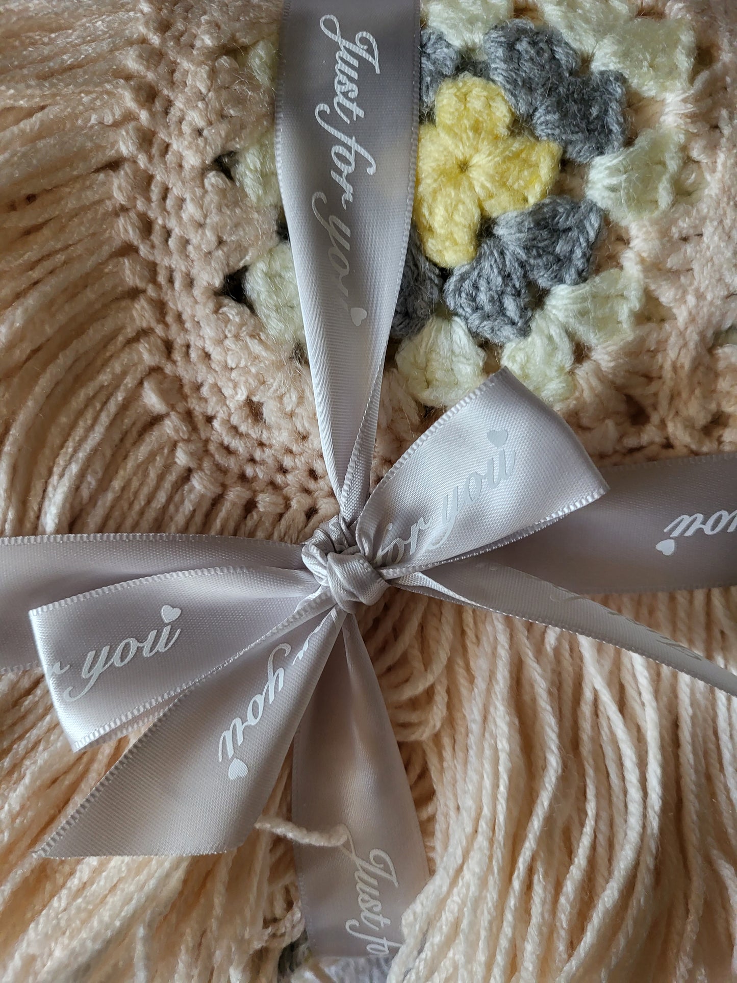 Handmade crochet baby blanket