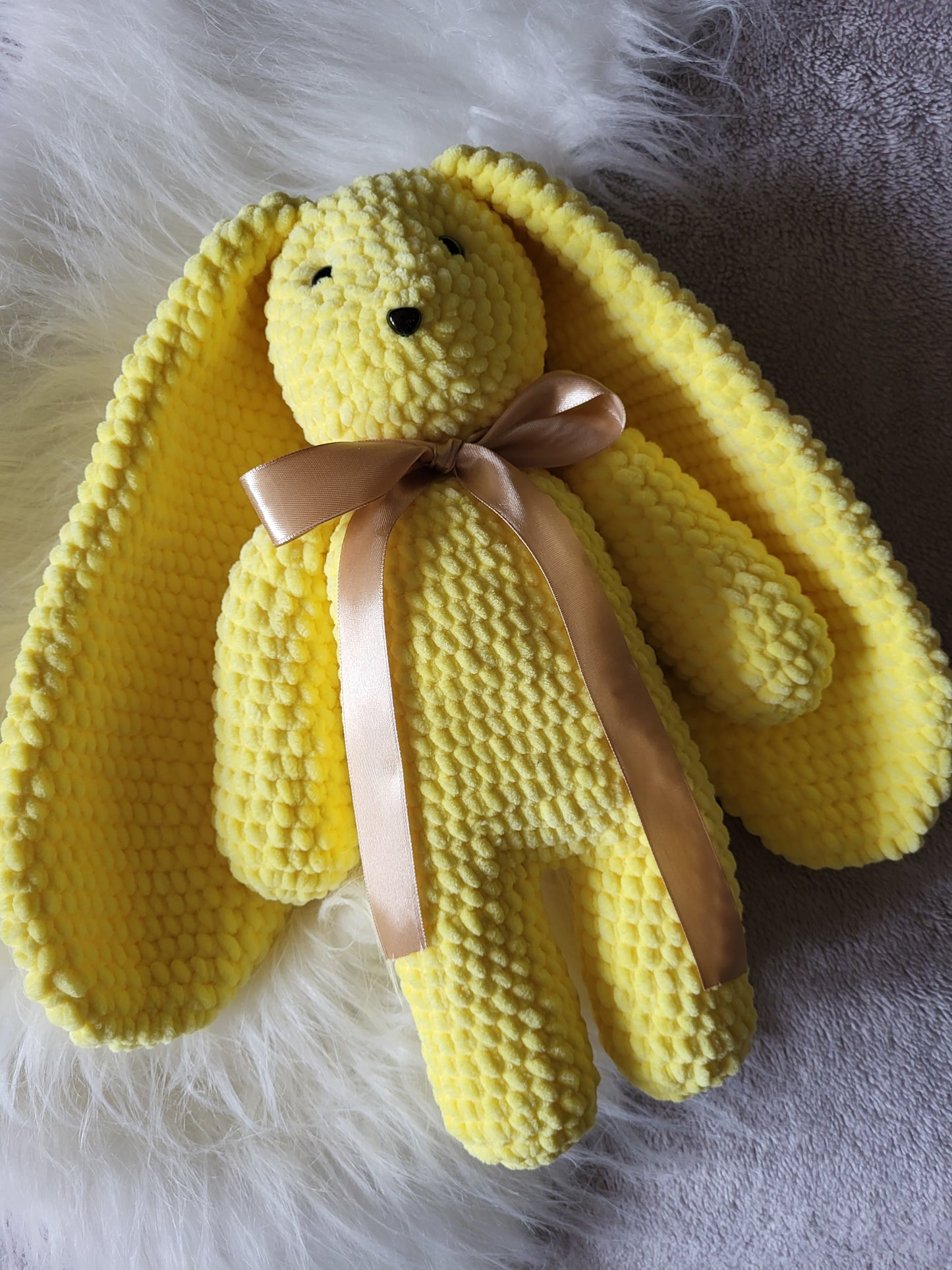 Handmade crochet soft bunny toy