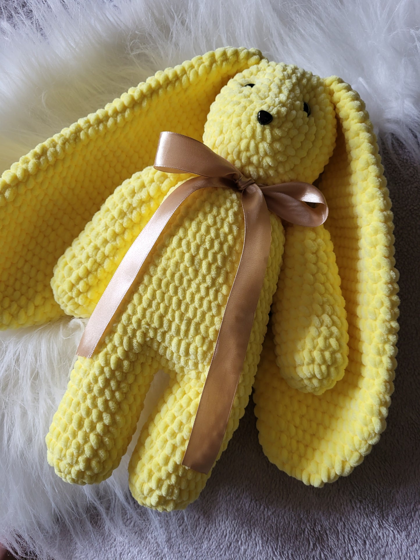 Handmade crochet soft bunny toy