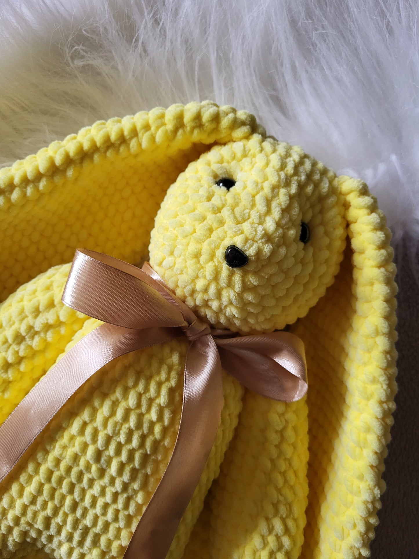 Handmade crochet soft bunny toy