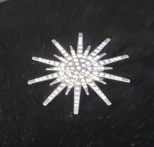 Luxury star sparkling rhinestone brooch