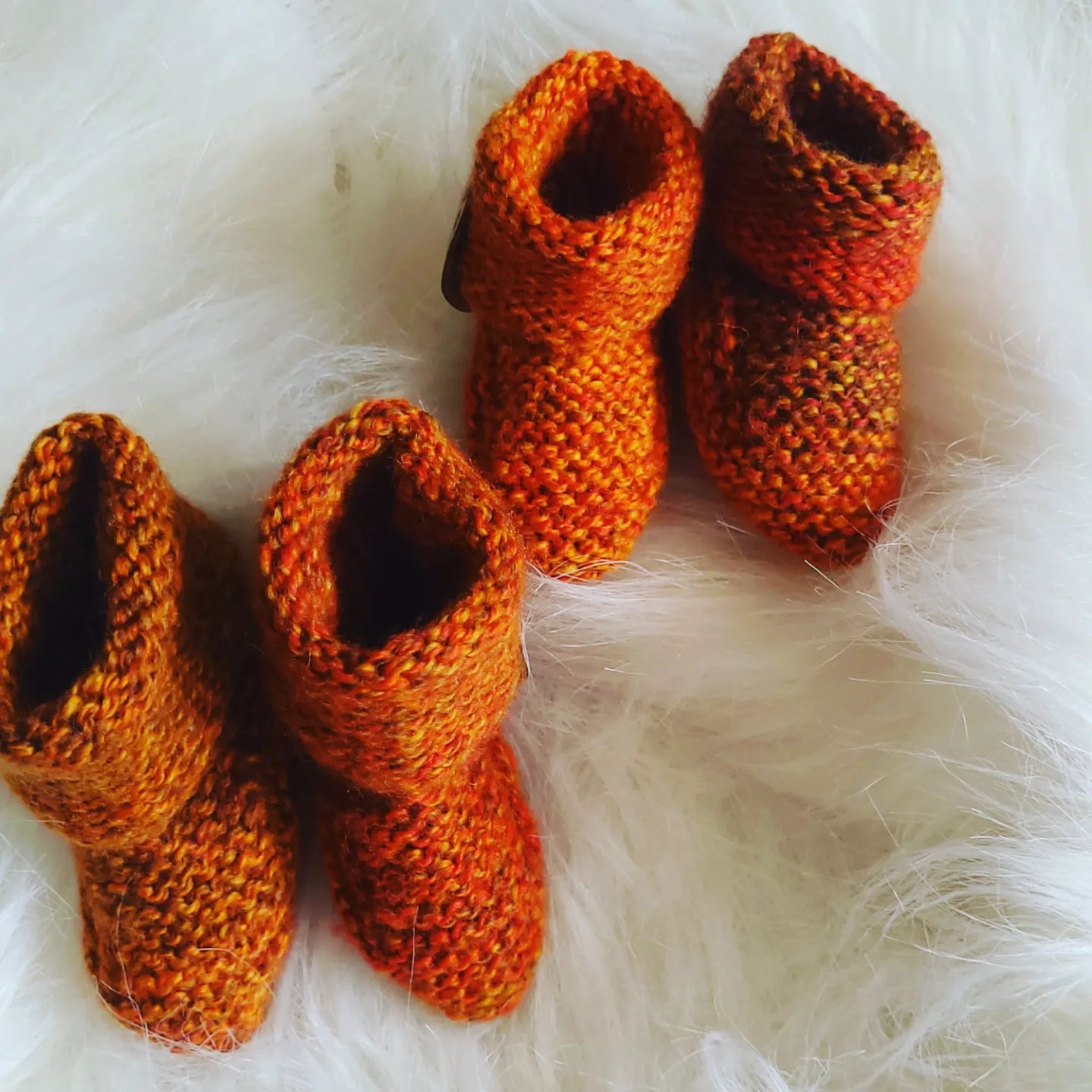 Baby knitted merino yarn boots 3-6M