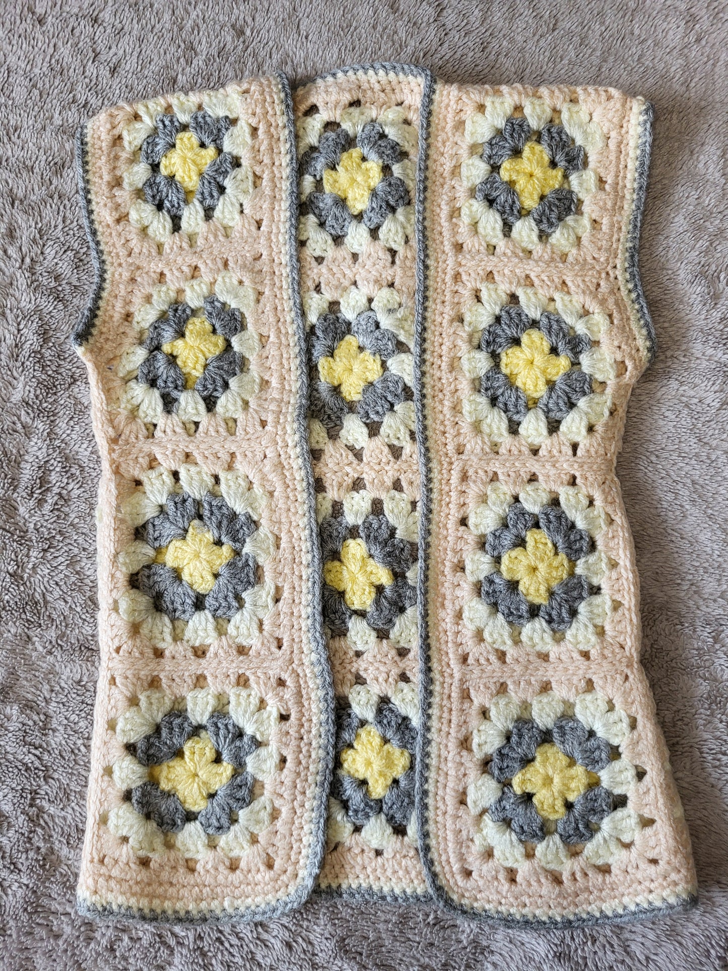 Girl crochet vest size 3 year old