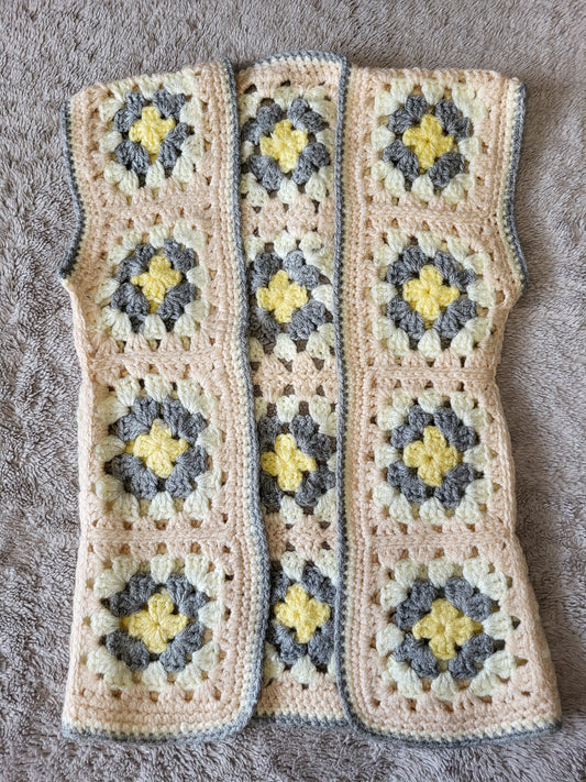 Girl crochet vest size 3 year old