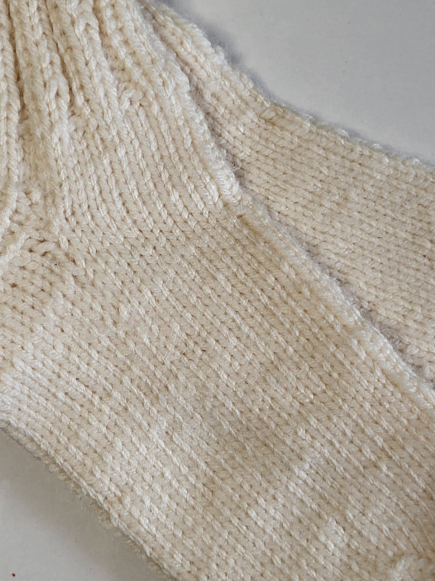 Child knitted aran yarn socks size 10-11 UK