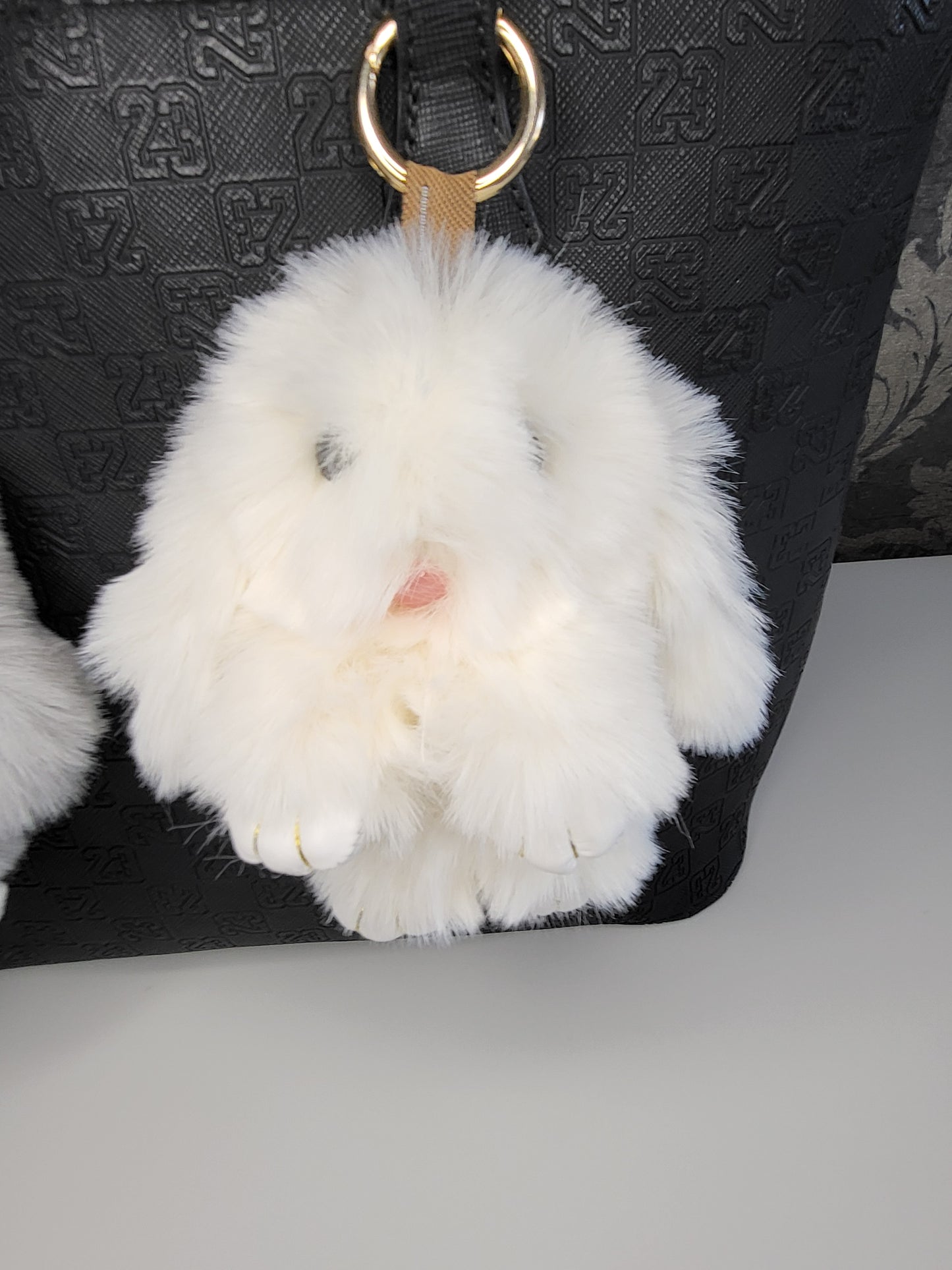 Fluffy bunny 🐰 keychain or accessories bag