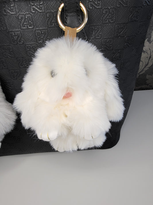 Fluffy bunny 🐰 keychain or accessories bag
