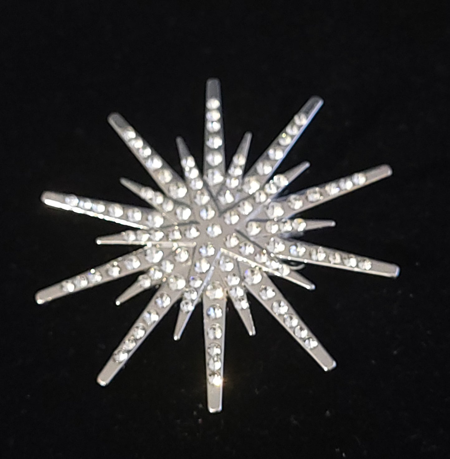 Luxury star sparkling rhinestone brooch