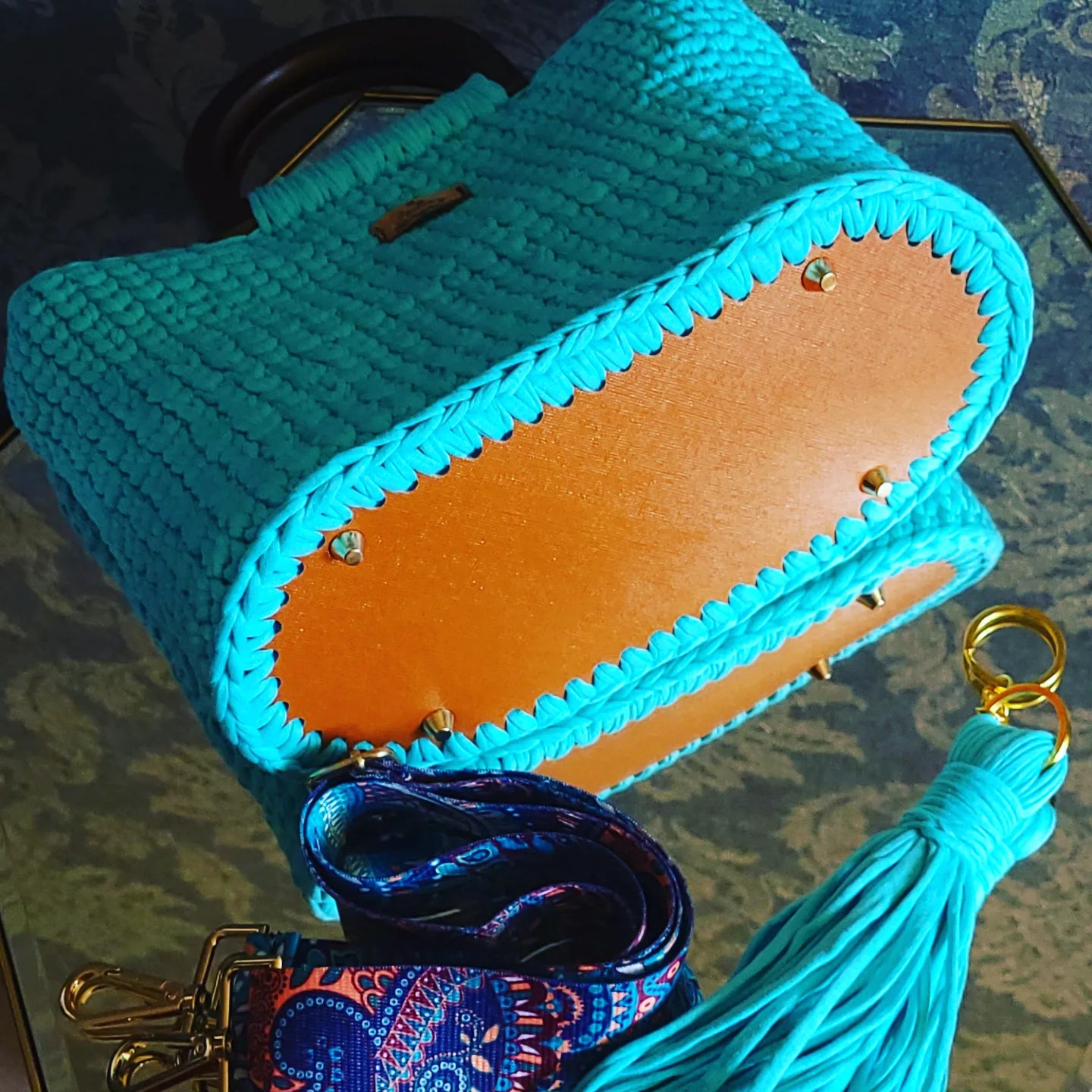 Handmade crochet handbags or cross body bag, classic and casual style