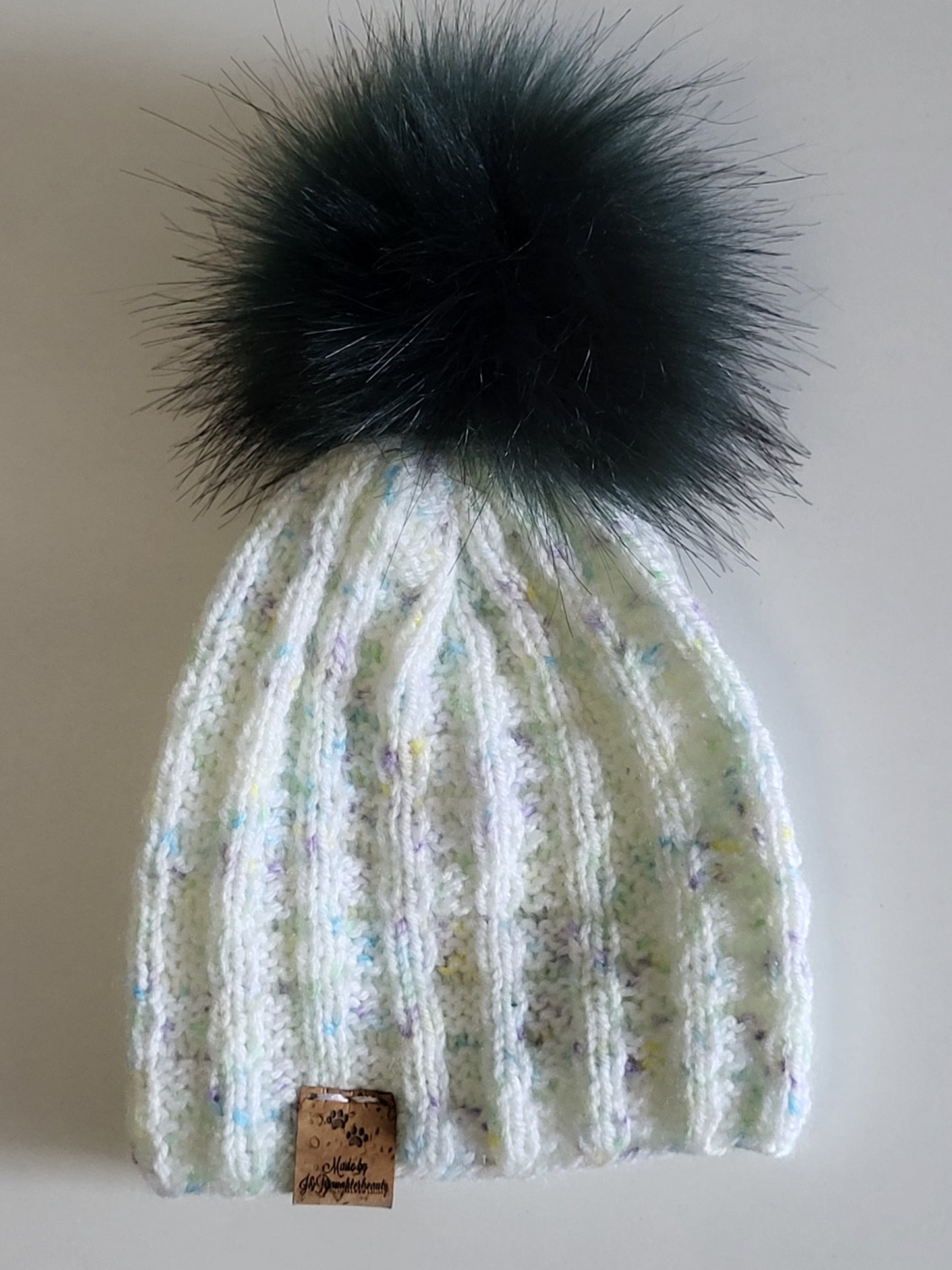 Knitted newborn beanie hats