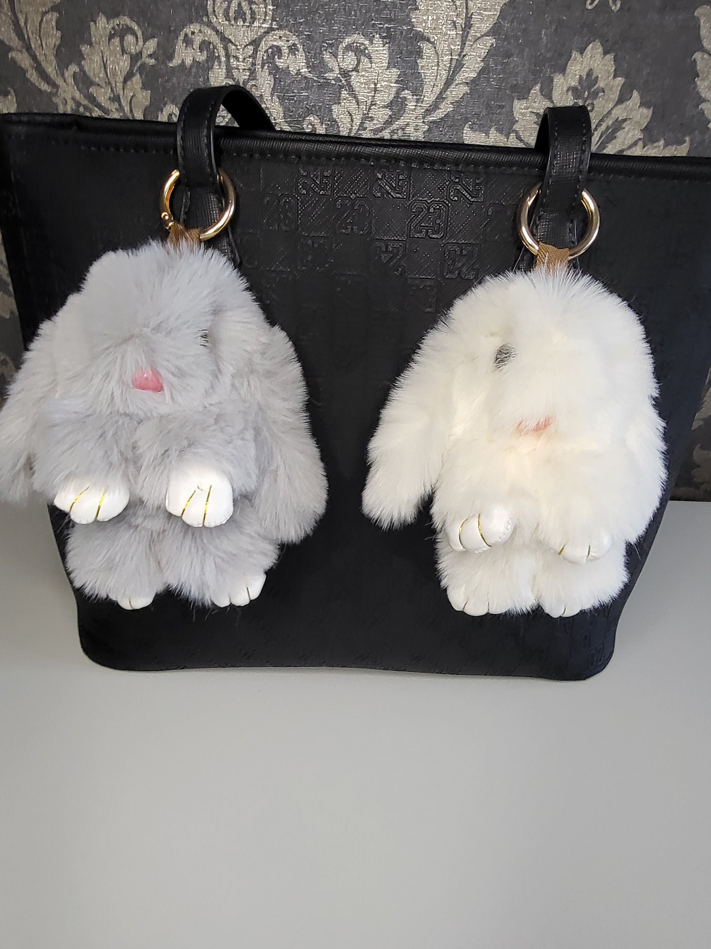 Fluffy bunny 🐰 keychain or accessories bag