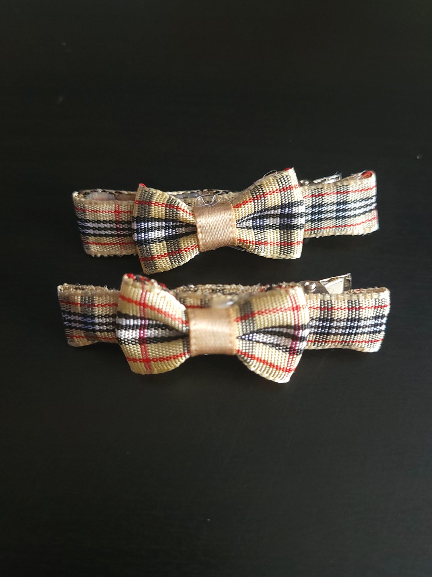 Handmade hair bows clips ×2